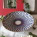 Gold Cobalt Net Biscuit Dish Russian Lomonosov porcelain
