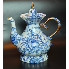 Rare Large Tea Pot • Singing Garden • Lomonosov Porcelain  • LFZ