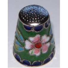 Adorable Russian Enamel Thimble