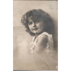 Girl Salon Photo Russian Antique Postcard