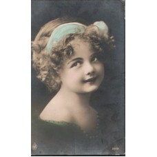 Girl Salon Photo Russian Antique Postcard