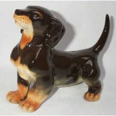 Lomonosov Dachshund porcelain figurine