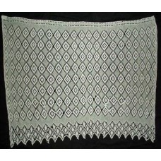 Lovely Antique Russian Crochet Curtain 1900s.