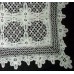 Russian Antique Cluny Bobbin Lace Tablecloth 1900s.