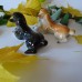 Lying Red Poodle Lomonosov porcelain figurine