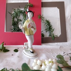 USSR 50s Chinese Girl Lomonosov porcelain figurine