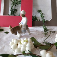 Man riding on the Donkey USSR Figurine1950s