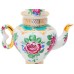 Tea Pot Blooming Twigs Lomonosov Porcelain
