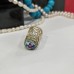 Unique Russian Filigree Thimble with Enamel