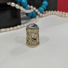 Unique Russian Filigree Thimble  Enamel FREE SHIPPING!!