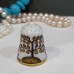 Fall Thimble Russian Lomonosov Porcelain?