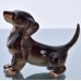 Lomonosov Dachshund porcelain figurine