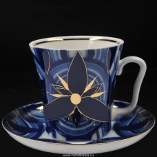 ☕ Cobalt Mug and Saucer Lomonosov Imperial porcelain