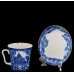Russian Church Mug and Saucer Lomonosov Imperial porcelain Russian Church Mug and Saucer Lomonosov Imperial porcelain