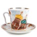 Church of the Savior on Blood Mug and Saucer Lomonosov Imperial porcelain