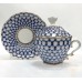 Lomonosov Cobalt Net Covered Cup FREE SHIPPING!!