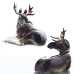 Large Resting Moose Lomonosov porcelain figurine.