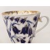 Lomonosov Cobalt Gold Cup and Saucer Bluebells