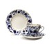 Lomonosov Cobalt Gold Tea  Set  Bluebells 3pcs