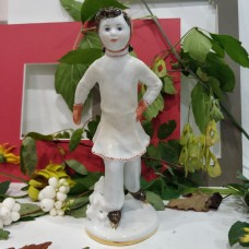 USSR 1960 Figure Skater  porcelain figurine