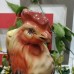 Rooster Vintage porcelain carafe Made in USSR