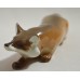 Red Russian Fox Lomonosov Porcelain Figurine Red Russian Fox Lomonosov Porcelain Figurine