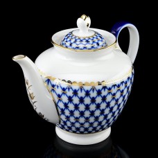 Gold Cobalt Net Teapot Lomonosov