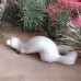 Ermine Russian Porcelain Figurine Made in USSR 1960s