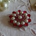 Antique Opal Russian Brooch 1910s.