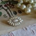 Antique Russian Mother-of-Pearl Brooch