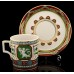 Unique Tea Set Antique 6/14 Russian Imperial Lomonosov Porcelain