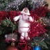 Girl with Pink Scarf Antique Christmas Spun-Cotton Ornament Made in USSR 1930's