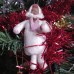 Girl with Pink Scarf Antique Christmas Spun-Cotton Ornament Made in USSR 1930's
