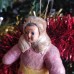 Baby Envelope Sleeping Bag Antique Christmas Spun-Cotton Ornament Made in USSR