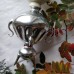 Samovar with Tiny Teapot Vintage Christmas Glass Ornament Made in USSR 1960