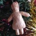 girl Muff (handwarmer) Antique Christmas Spun-Cotton Ornament Made in USSR 1940