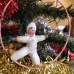 girl Muff (handwarmer) Antique Christmas Spun-Cotton Ornament Made in USSR 1940