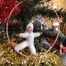 girl Muff (handwarmer) Antique Christmas Spun-Cotton Ornament Made in USSR 1940