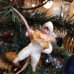 girl Muff (handwarmer) Antique Christmas Spun-Cotton Ornament Made in USSR 1940