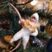girl Muff (handwarmer) Antique Christmas Spun-Cotton Ornament Made in USSR 1940