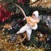 girl Muff (handwarmer) Antique Christmas Spun-Cotton Ornament Made in USSR 1940