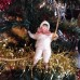 girl Muff (handwarmer) Antique Christmas Spun-Cotton Ornament Made in USSR 1940