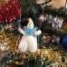 girl Muff (handwarmer) Antique Christmas Spun-Cotton Ornament Made in USSR 1940