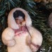 Eskimo Antique Christmas Spun-Cotton Ornament Made in USSR 1920s