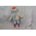 Boy with blue scarf Russian Christmas spun-cotton ornament (8570)