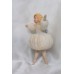 girl Muff (handwarmer) Antique Christmas Spun-Cotton Ornament Made in USSR 1940