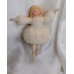 girl Muff (handwarmer) Antique Christmas Spun-Cotton Ornament Made in USSR 1940