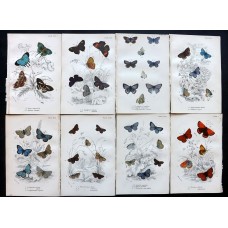 FREE SHIPPING 4 Butterflies Russian glass figurines