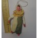 girl Muff (handwarmer) Antique Christmas Spun-Cotton Ornament Made in USSR 1940