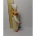 girl Muff (handwarmer) Antique Christmas Spun-Cotton Ornament Made in USSR 1940